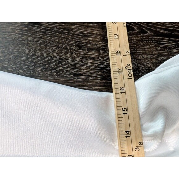 DB Studio Wedding Dress White Strapless High Low Gown 12 - Picture 8 of 12